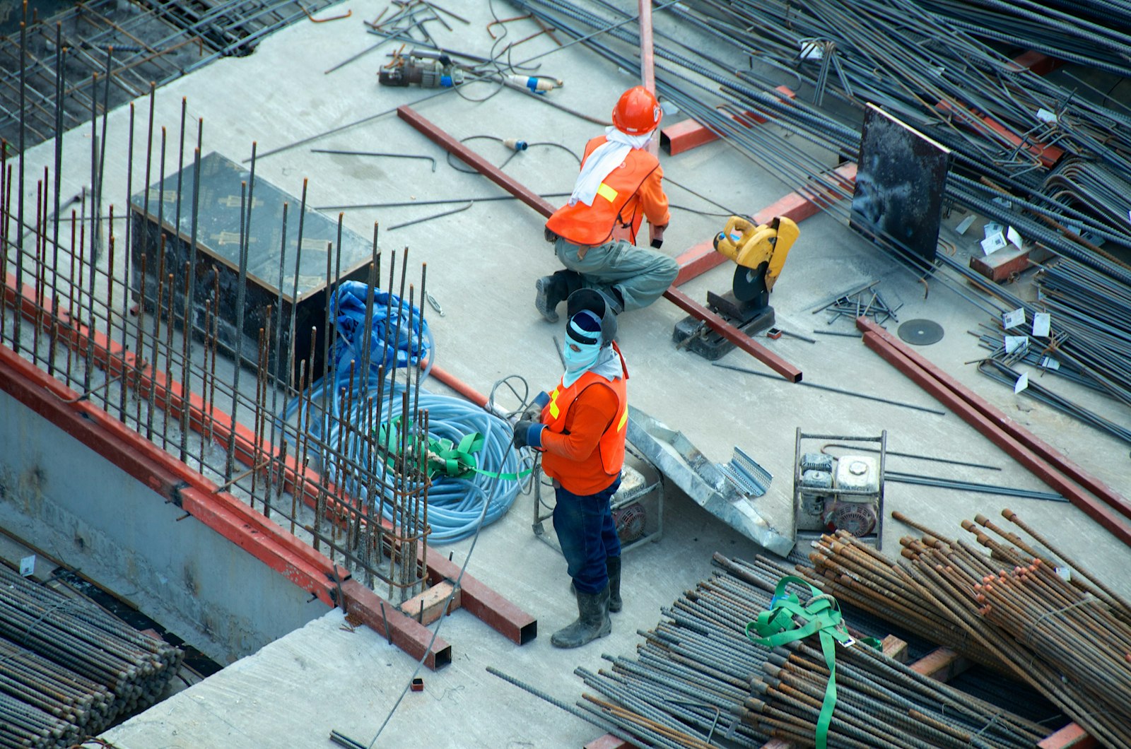 Construction crew on a jobsite
